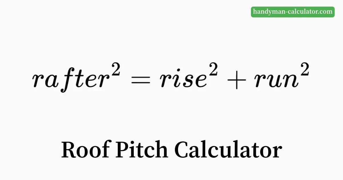 Roof Pitch Calculator - Determine roof slope, angle, and ratio (e.g., 4/12) using rise and run measurements (supports metric and imperial units).